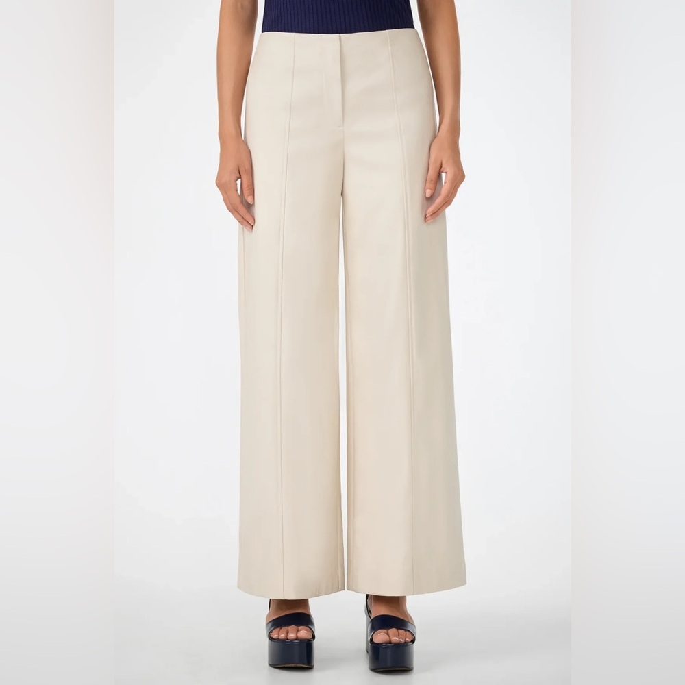 TRINA TURK
PARQUE LEATHERETTE PANT | ECRU